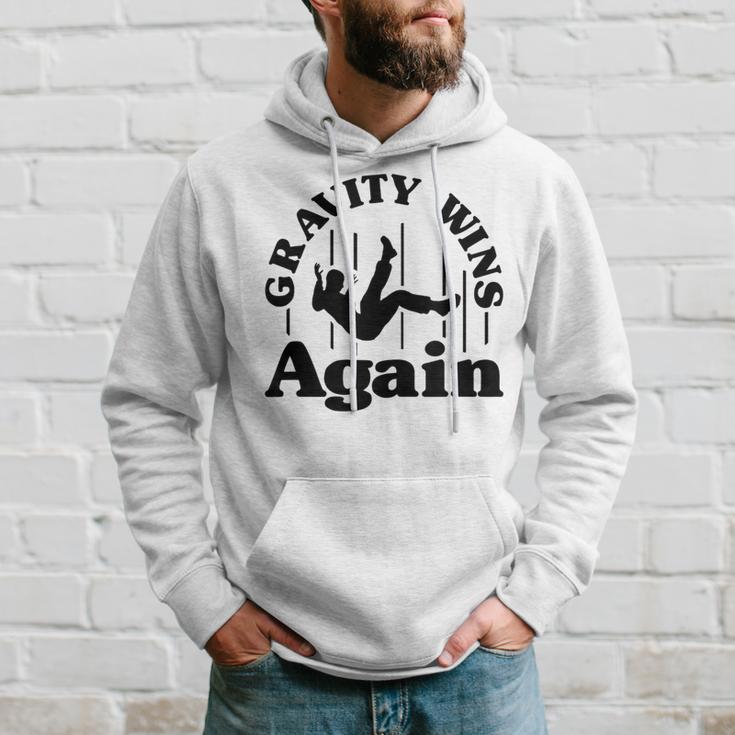 Gravity Wins Again Random Gravity Checks Don't Fall Hoodie Gifts for Him