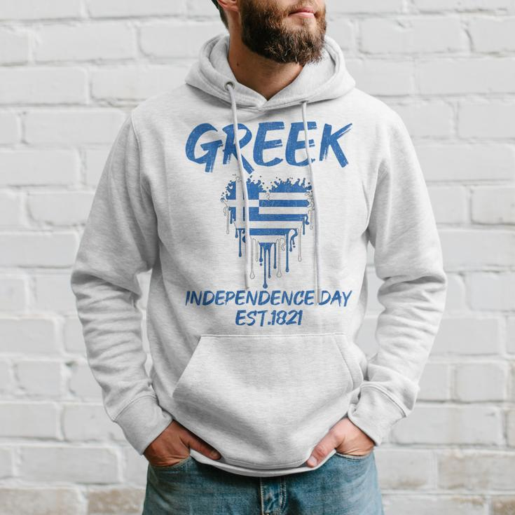 Greek Independence Day National Pride Roots Country Flag Hoodie Gifts for Him