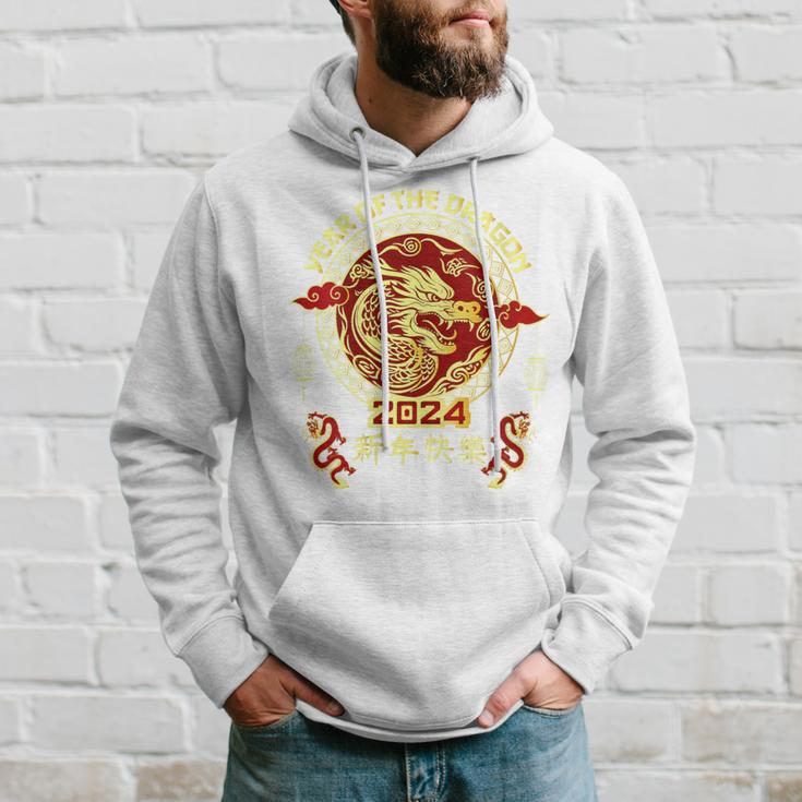 Happy Chinese New Year 2024 Year Of The Dragon 2024 Vintage Hoodie Gifts for Him