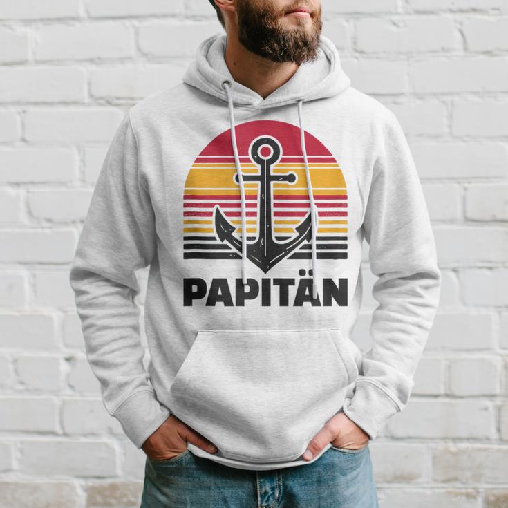 Herren Papitänatertag Bester Papa Anker Norden Kapitän Kapuzenpullover Geschenke für Ihn