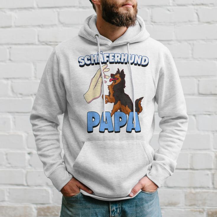 Herren Schäferhund Hund Papa Raglan Kapuzenpullover Geschenke für Ihn