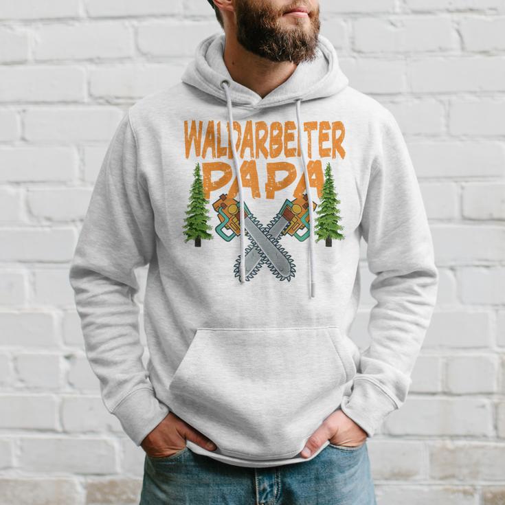 Herren Waldarbeiter Papa Baumfäller Bäume Fällen Im Wald Raglan Kapuzenpullover Geschenke für Ihn