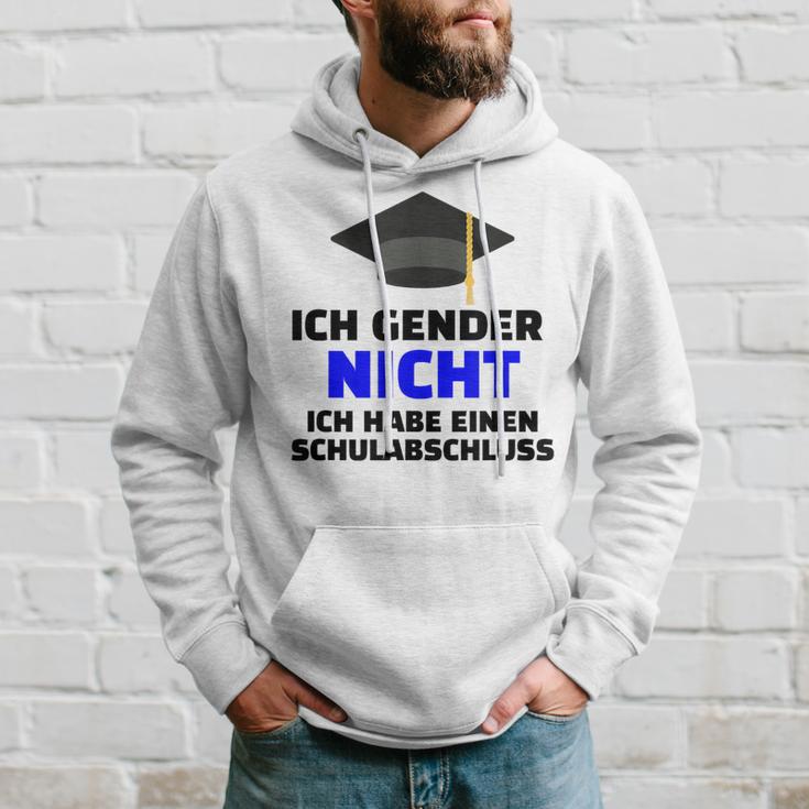 Ich Gender Nicht Ich Habe Einen Schulabschluss White Hoodie Geschenke für Ihn