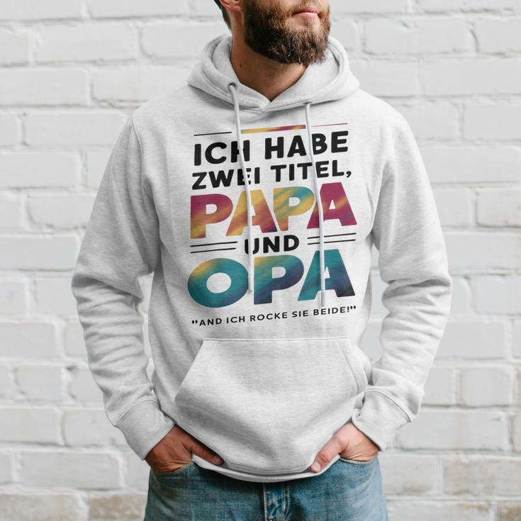 Ich Habe Zwei Titel Papa Und Opa -Atertagsgeschenk Kapuzenpullover Geschenke für Ihn