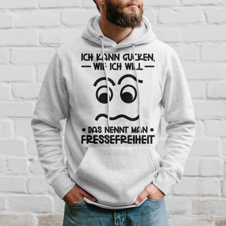 Ich Kann Gucken Wie Ich Will German Language Gray Hoodie Geschenke für Ihn