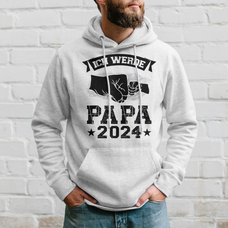 Ich Werde Papa 2024 Papa 2024 Family Kapuzenpullover Geschenke für Ihn