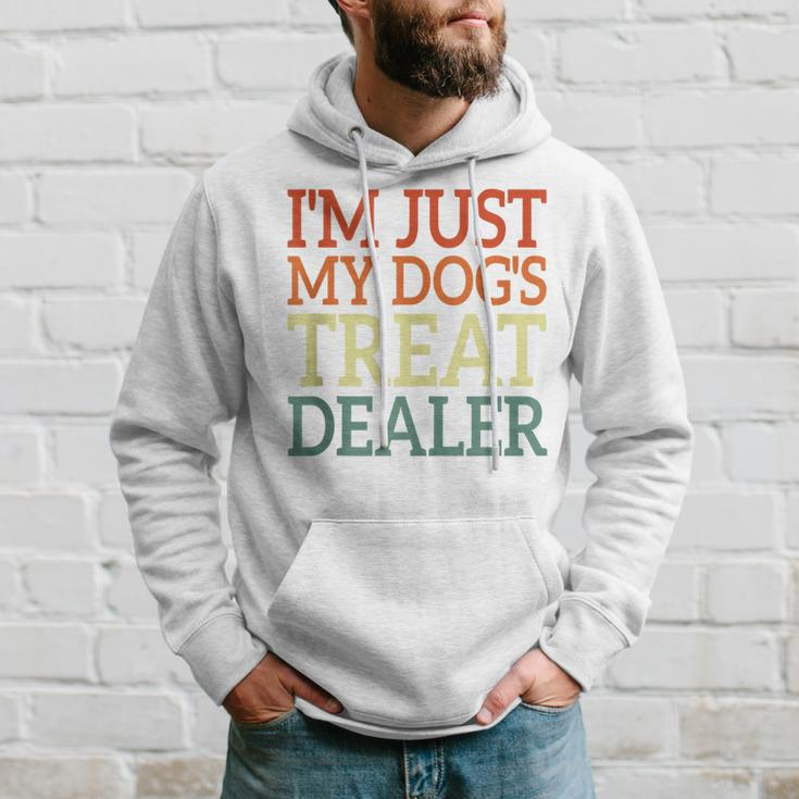 I'm Just My Dog's Treat Dealer Retro Vintage Dog Lover Hoodie Gifts for Him