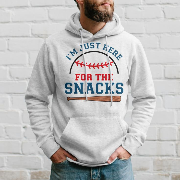I'm Just Here For The Snacks Baseball Season Softball Hoodie Gifts for Him