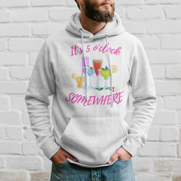 It's 5 O’Clock Somewhere Hello Summer Beach Lover Summertime Hoodie Gifts for Him