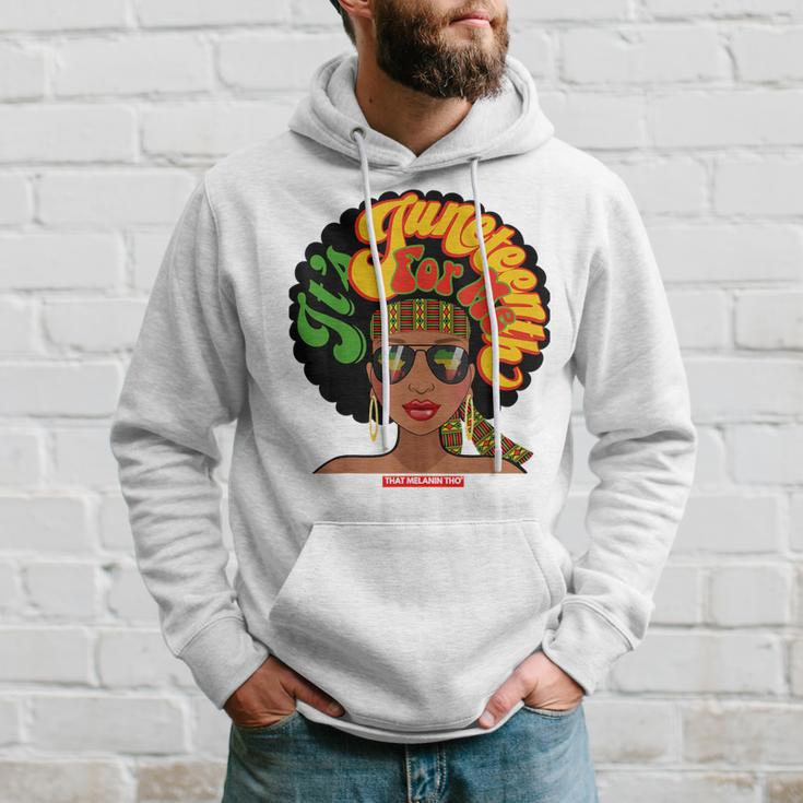 It's Junenth Vibes For Me Certified Black Owned Business Hoodie Gifts for Him