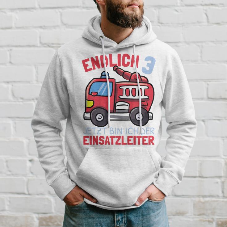 Kinder Jetzt Bin Ich Einsatzleiter Endlich 3 Jahre Boys Fire Brigade Kapuzenpullover Geschenke für Ihn