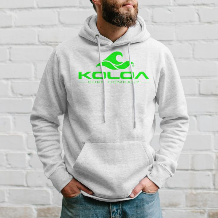 Koloa Surf Classic Wave Green Logo Hoodie Gifts for Him