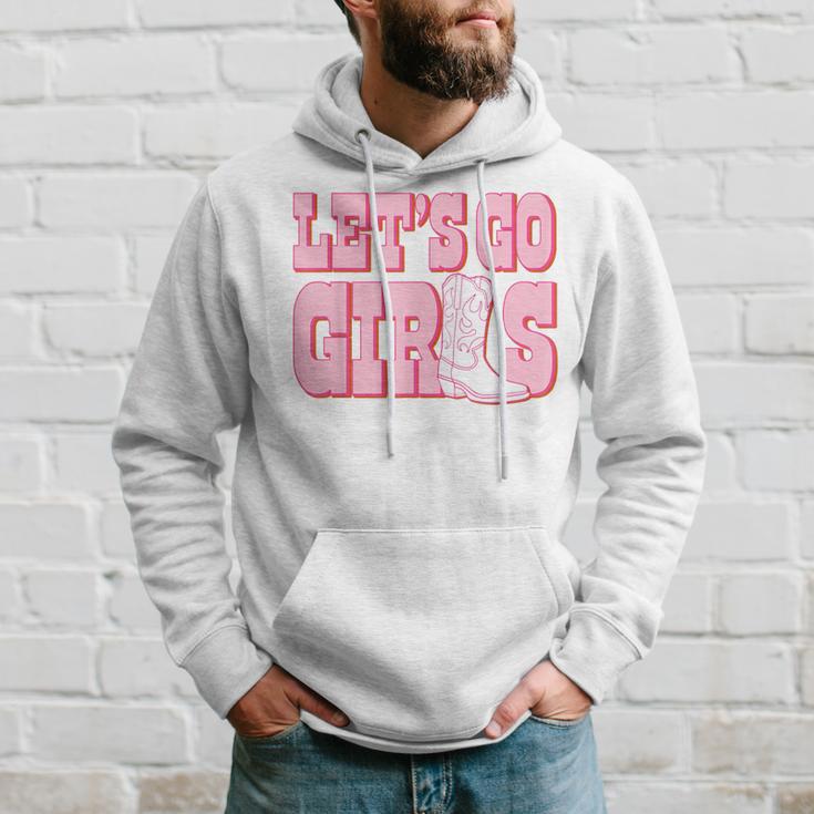 Let's Go Girls Cowgirl Boot Bachelorette Party Matching Hoodie Gifts for Him