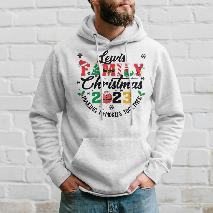 Lewis Family Name Christmas Matching Surname Xmas Hoodie Gifts for Him