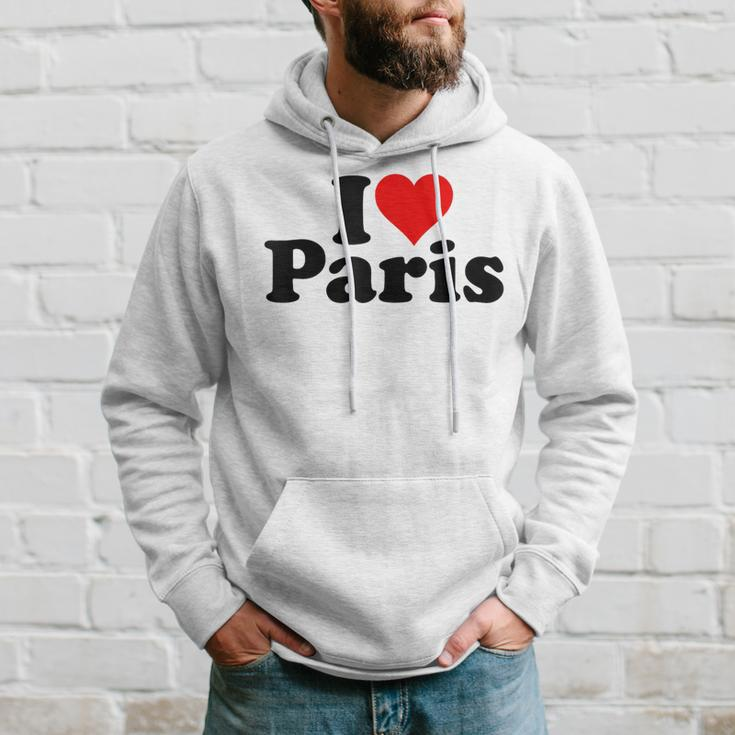 I Love Heart Paris France Hoodie Geschenke für Ihn