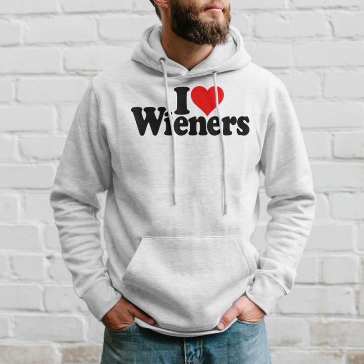 I Love Heart Wieners Sausage Frankfurter Hot Dog Hoodie Gifts for Him