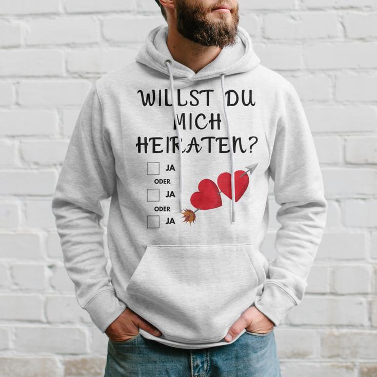 Marriage Proposal Willst Du Mich Heiraten Hoodie Geschenke für Ihn