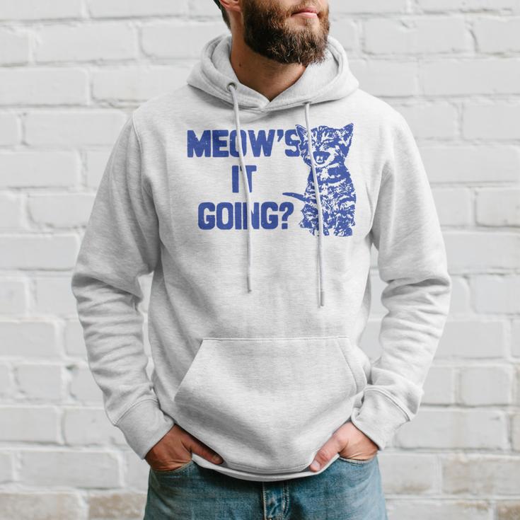 Meow's It Going Cat Lovers Hoodie Gifts for Him