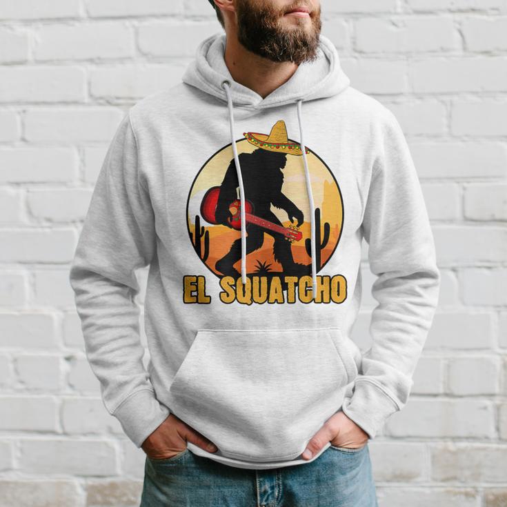 Mexican Sasquatch Meme Bigfoot Musician El Squatcho Hoodie Gifts for Him