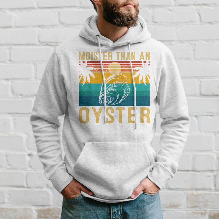 Moister Than An Oyster Retro Sunset For Oyster Lovers Hoodie Gifts for Him