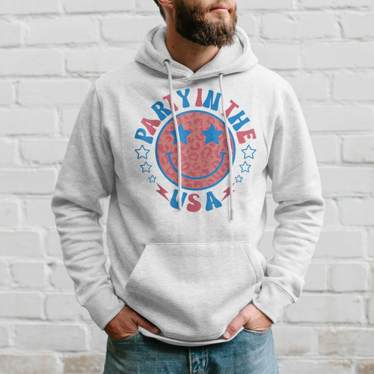 Party In The Usa 4Th Of July Preppy Smile Hoodie Gifts for Him