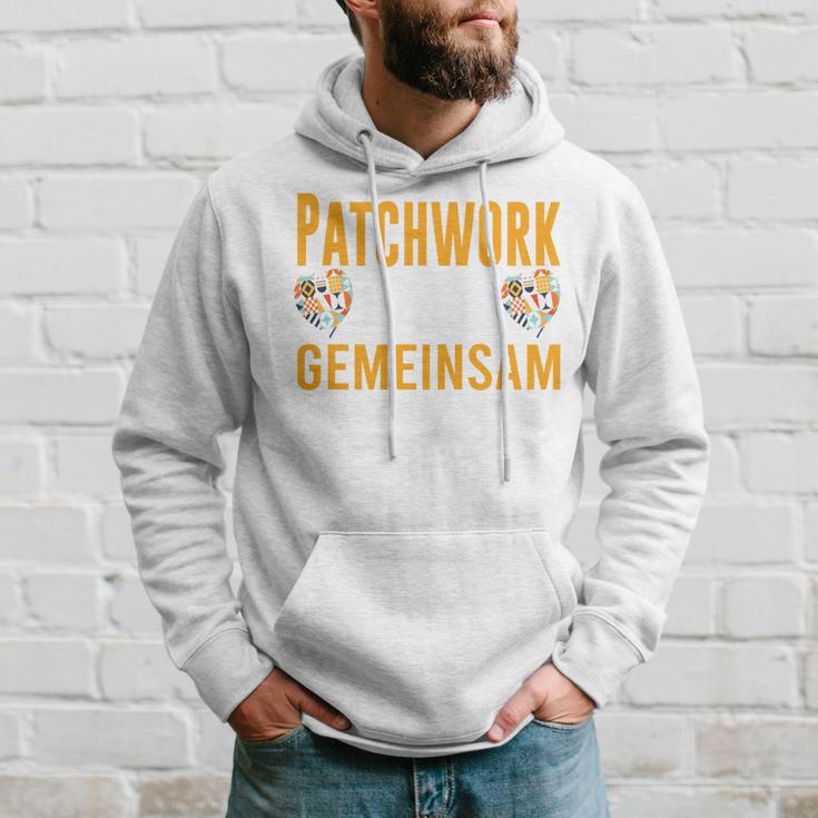 Patchwork Papa Gemeinsam Sind Wir Stark Bonus Papa Spruch Kapuzenpullover Geschenke für Ihn