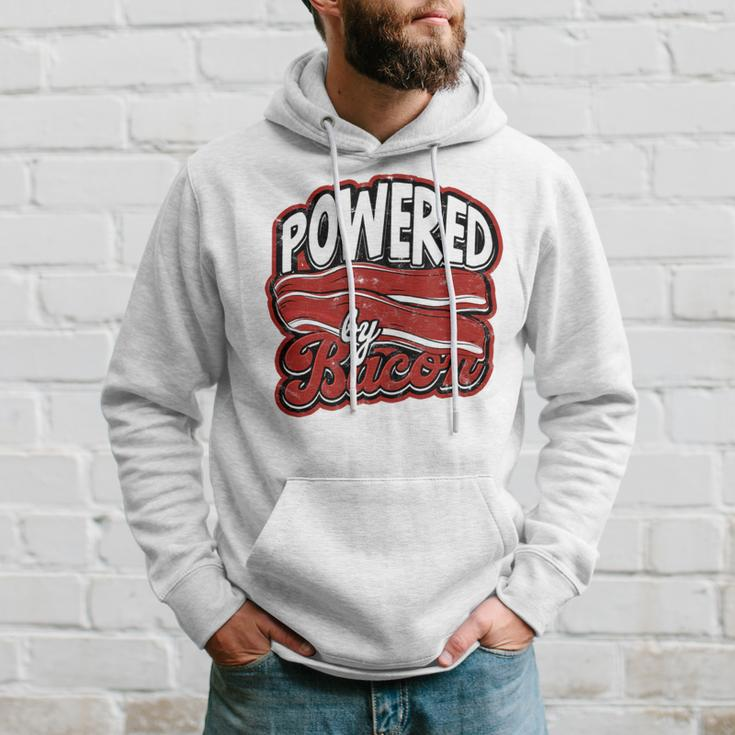 Powered By Bacon Morning Bread And Butter With Bacon Hoodie Gifts for Him