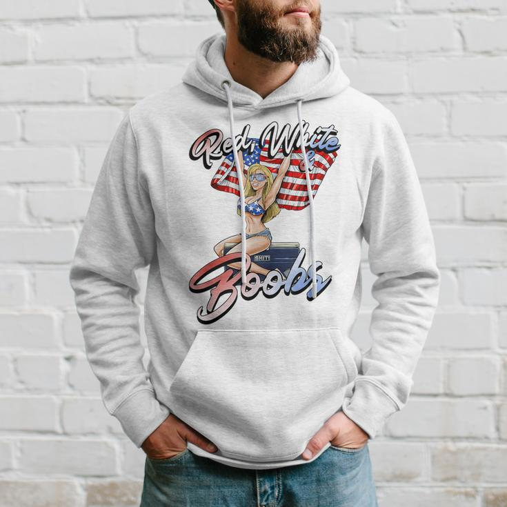 Red White And Boobs Shiti Coolers Happy 4Th Of July Hoodie Gifts for Him