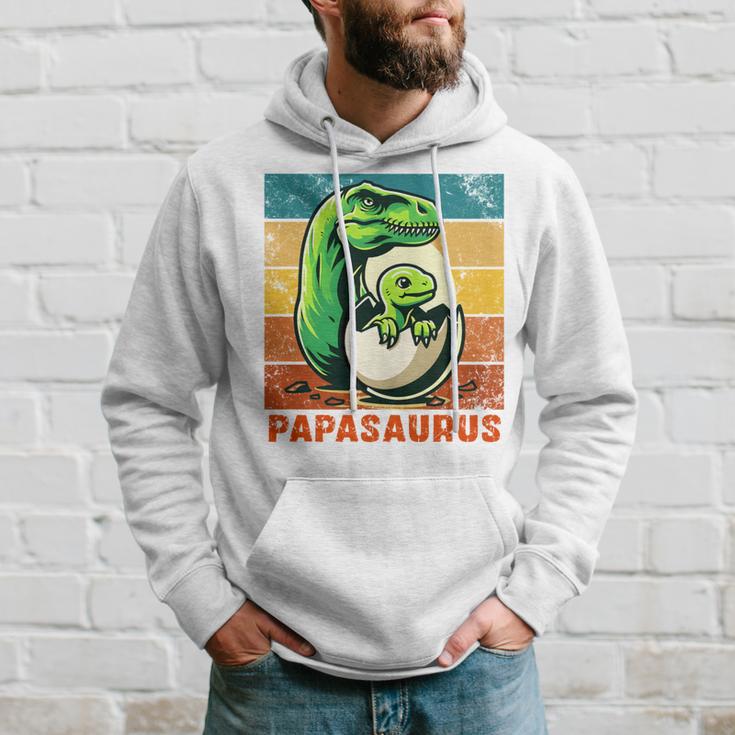 Retro Papasaurusatertag Bester Papa T-Rex Papa Dinosaur Kapuzenpullover Geschenke für Ihn