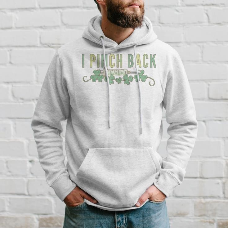 Retro I Pinch Back Aesthetic Injector St Pattys Day Botox Hoodie Gifts for Him