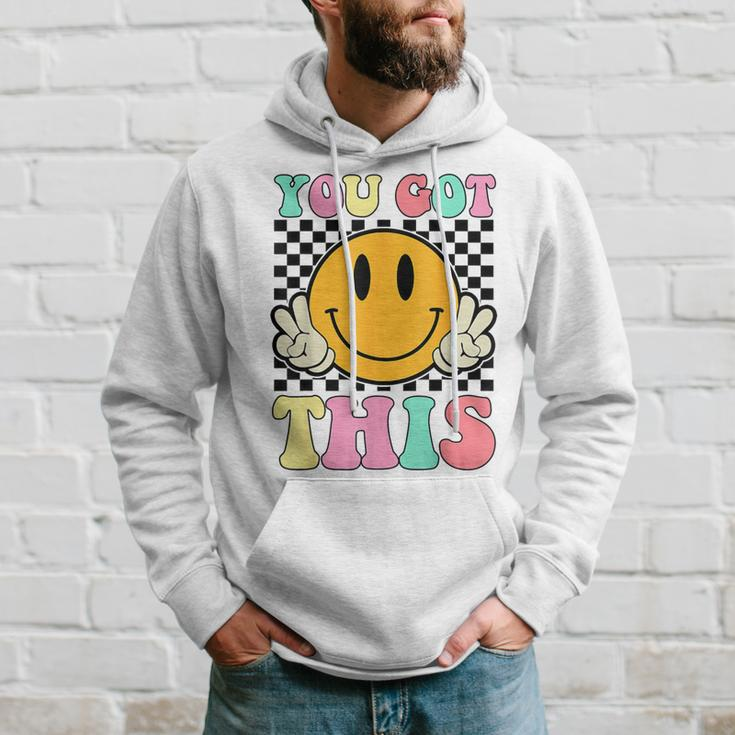 You Got This Retro Smile Motivational Testing Day Teacher Hoodie Gifts for Him
