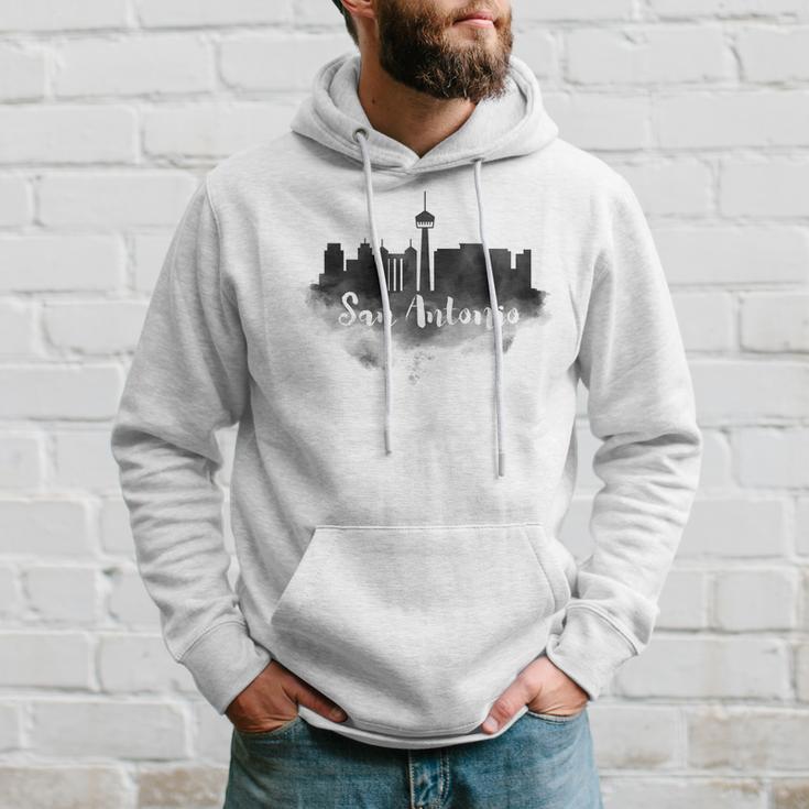 San Antonio Skyline Souvenir Home Silhouette Art Hoodie Gifts for Him