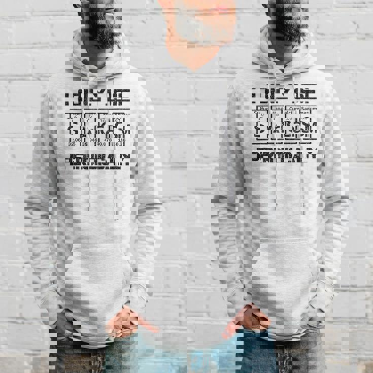 Sarcasm Periodic Table Element Science Joke Hoodie Gifts for Him