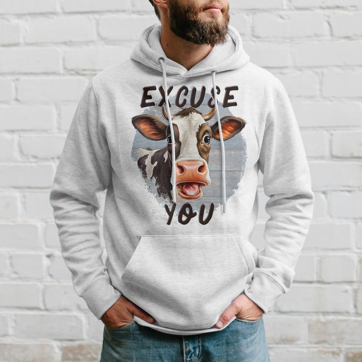 Sassy Cow Excuse You Cow Heifer Farmers Cow Lovers Hoodie Gifts for Him