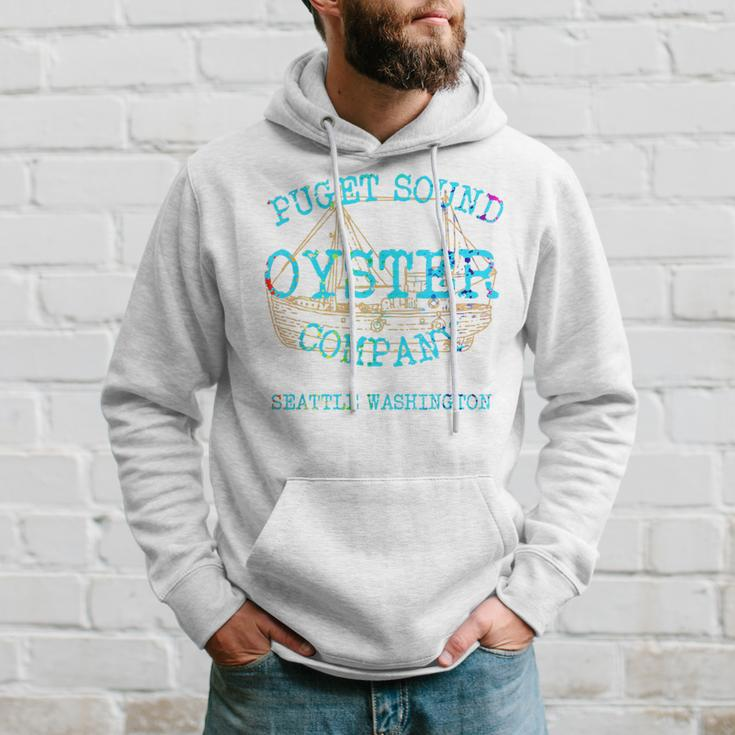 Seattle West Coast Oysters Seafood Vancouver Pacific Ocean Hoodie Gifts for Him