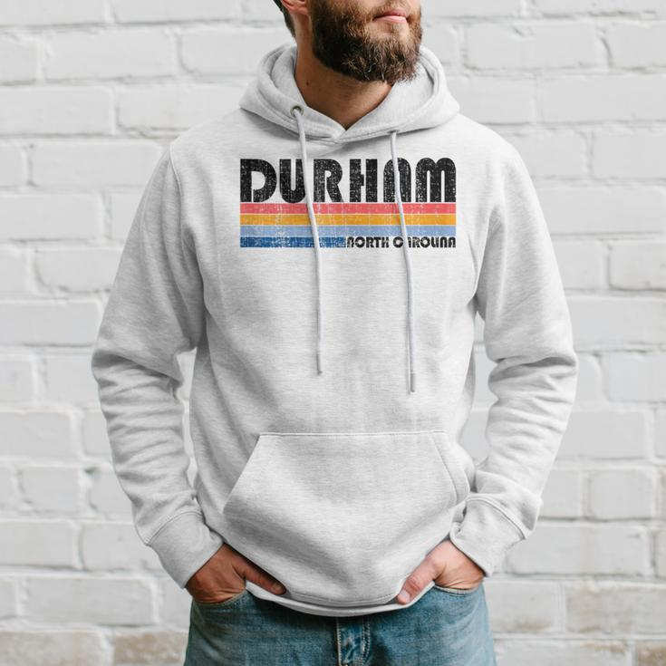 Show Your Durham Nc Hometown Pride With This Retro 70S 80S Hoodie Gifts for Him