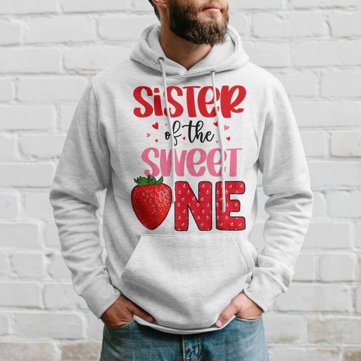 Sister Of The Sweet One Strawberry Birthday Family Party Hoodie Gifts for Him
