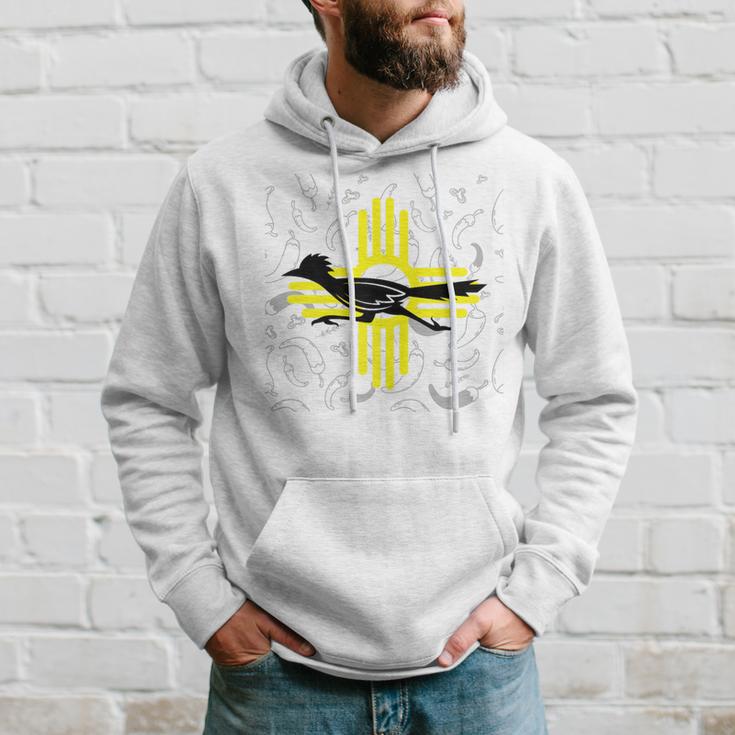 Southwestern New Mexico Spirit Road Runner Zia Chile Pepper Hoodie Gifts for Him