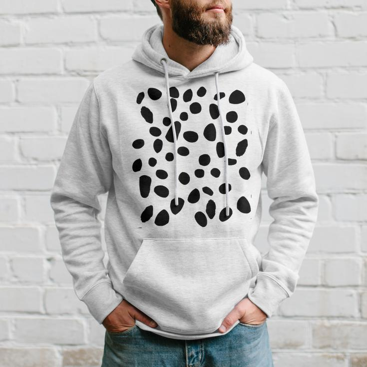 Spotted White With Black Polka Dots Dalmatian Hoodie Gifts for Him