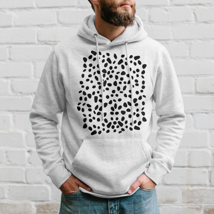 Spotted White With Black Polka Dots Dalmatian Hoodie Gifts for Him