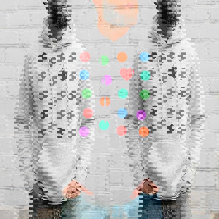 Spotty Dots Spots & Heart Yellow Men Women Children Spot Hoodie Gifts for Him