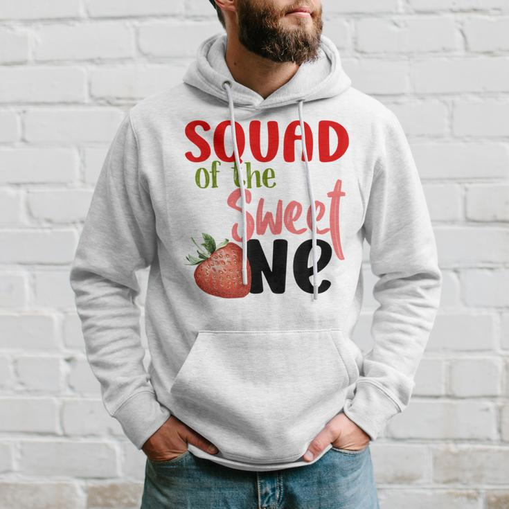 Squad The Sweet One Strawberry Birthday Family Party Hoodie Gifts for Him