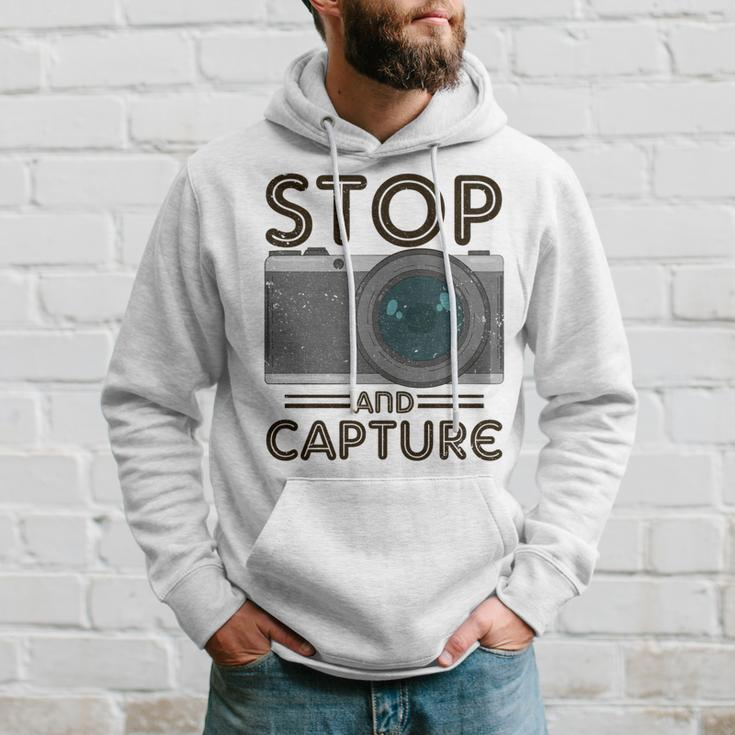 Stop And Capture Fotografen Lustige Fotografie Hoodie Geschenke für Ihn