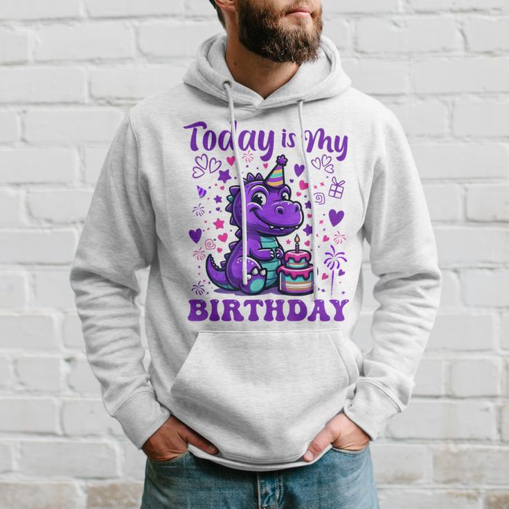 Today Is My Birthday Dinosaurier Party Dekorationen Hoodie Geschenke für Ihn