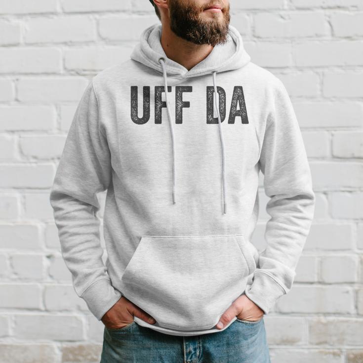 Uff Da Norwegian American Minnesota Saying Hoodie Gifts for Him