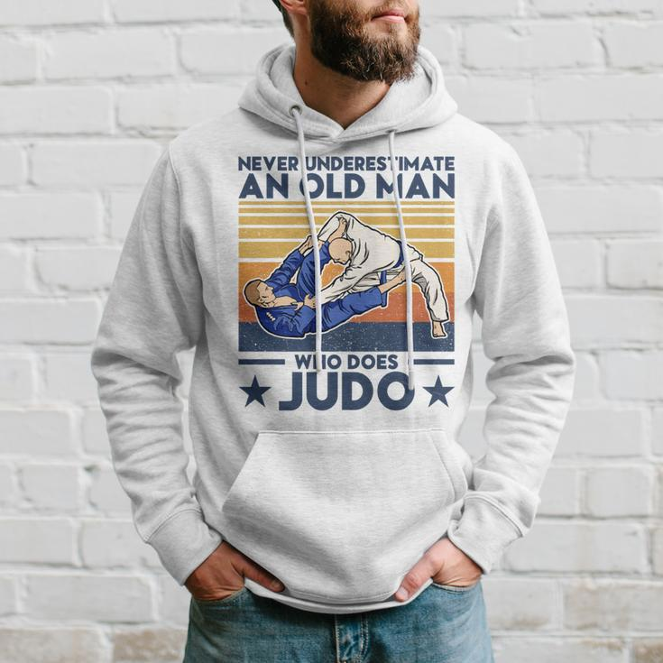 Never Underestimate An Old Man Who Does Judo Judo Lover Hoodie Gifts for Him