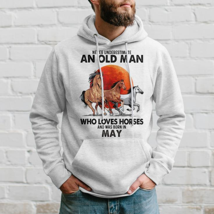 Never Underestimate An Old Man Who Loves Horses And Was Bor Hoodie Gifts for Him