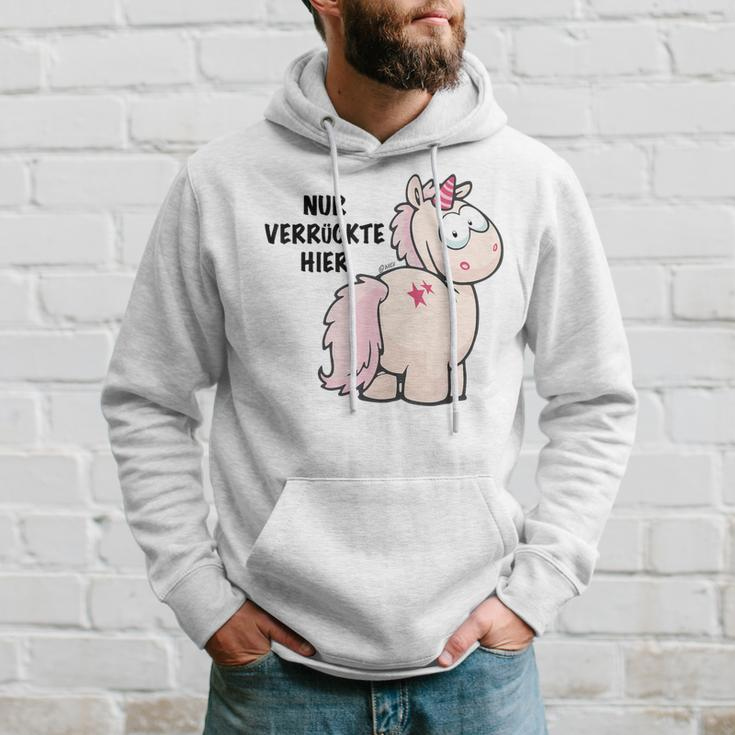 Unicorn Nur Verrückte Hier By Nici Hoodie Geschenke für Ihn