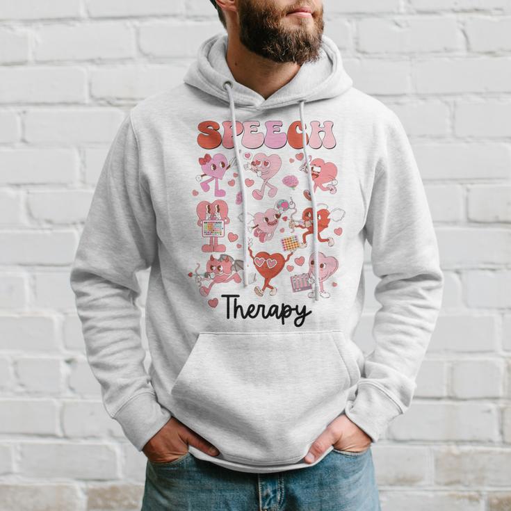 Valentines Day Speech Therapy Therapist Slpa Slp Valentine Hoodie Gifts for Him