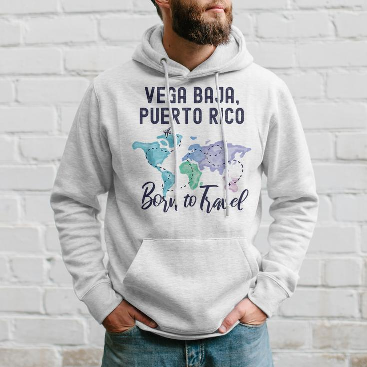 Vega Baja Puerto Rico Born To Travel World Explorer Hoodie Gifts for Him